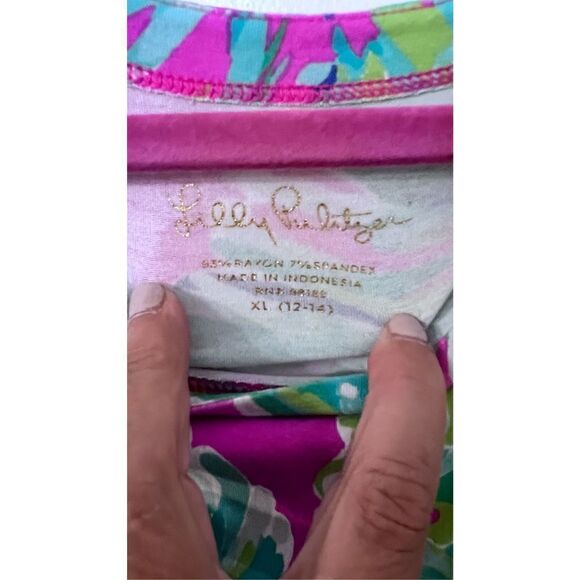 LILLY PULITZER GIRLS 3/4 SLEEVE DRESS GIRLS SIZE 12-14 - Picture 4 of 10